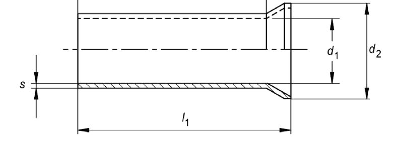 Ferrules without plastic collar